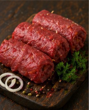 Rinderrouladen ready to cook